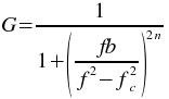 Bandstop formula